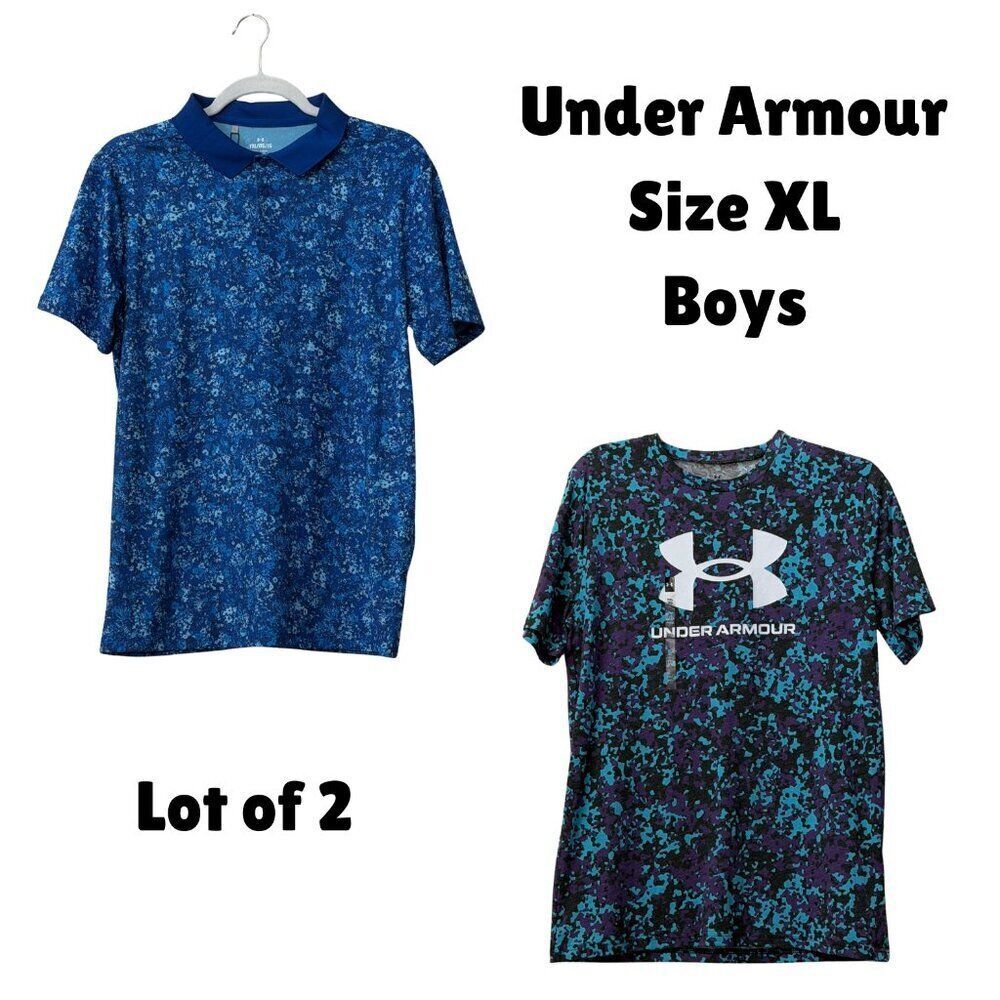 NWT Under Armour Lot of 2 Boys Tops Sz. XL